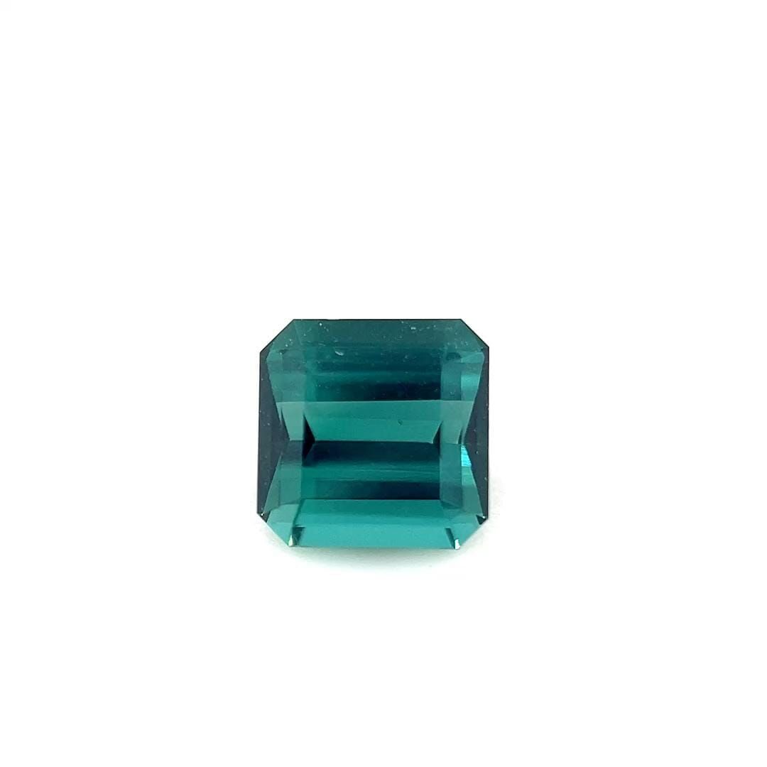 Turmalin 1,09 ct, niebieski, szlif szmaragdowy