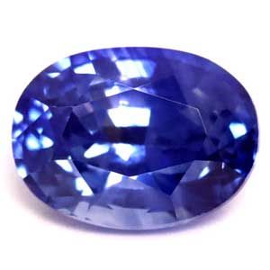 Szafir 1,23 ct, niebieski, szlif owalny