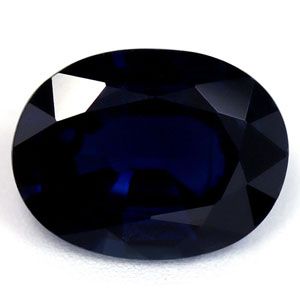 Szafir 1,39 ct, niebieski, szlif owalny