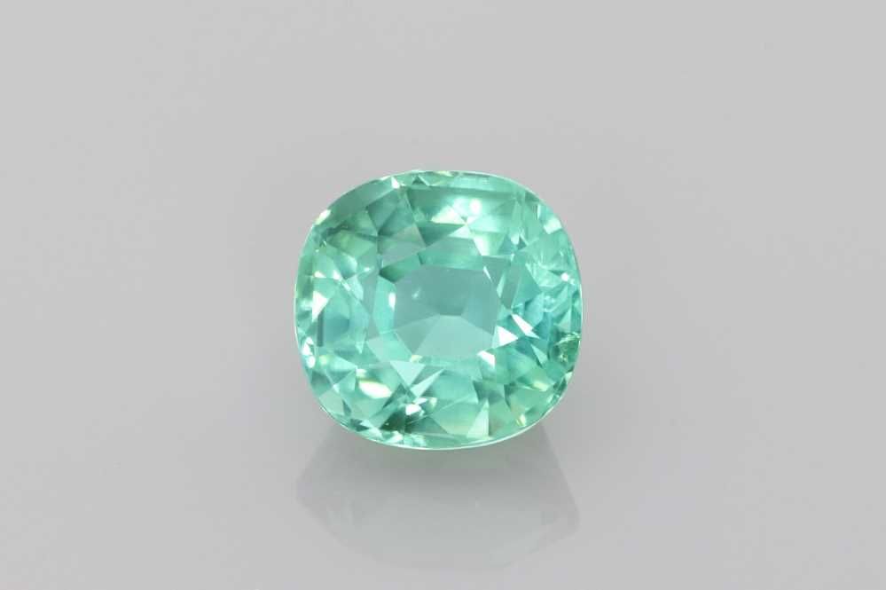 Turmalin 1,74 ct, zielony, szlif cushion