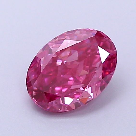 0.65 CT Fancy Vivid Pink OVAL
