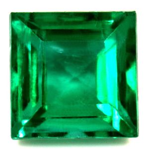 Szmaragd 1,03 ct, zielony, szlif kwadratowy