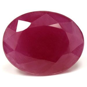 Rubin 7,56 ct, czerwony, szlif owalny