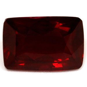 Rubin 4,07 ct, czerwony, szlif cushion