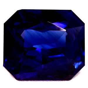 Szafir 5,31 ct, niebieski, szlif szmaragdowy