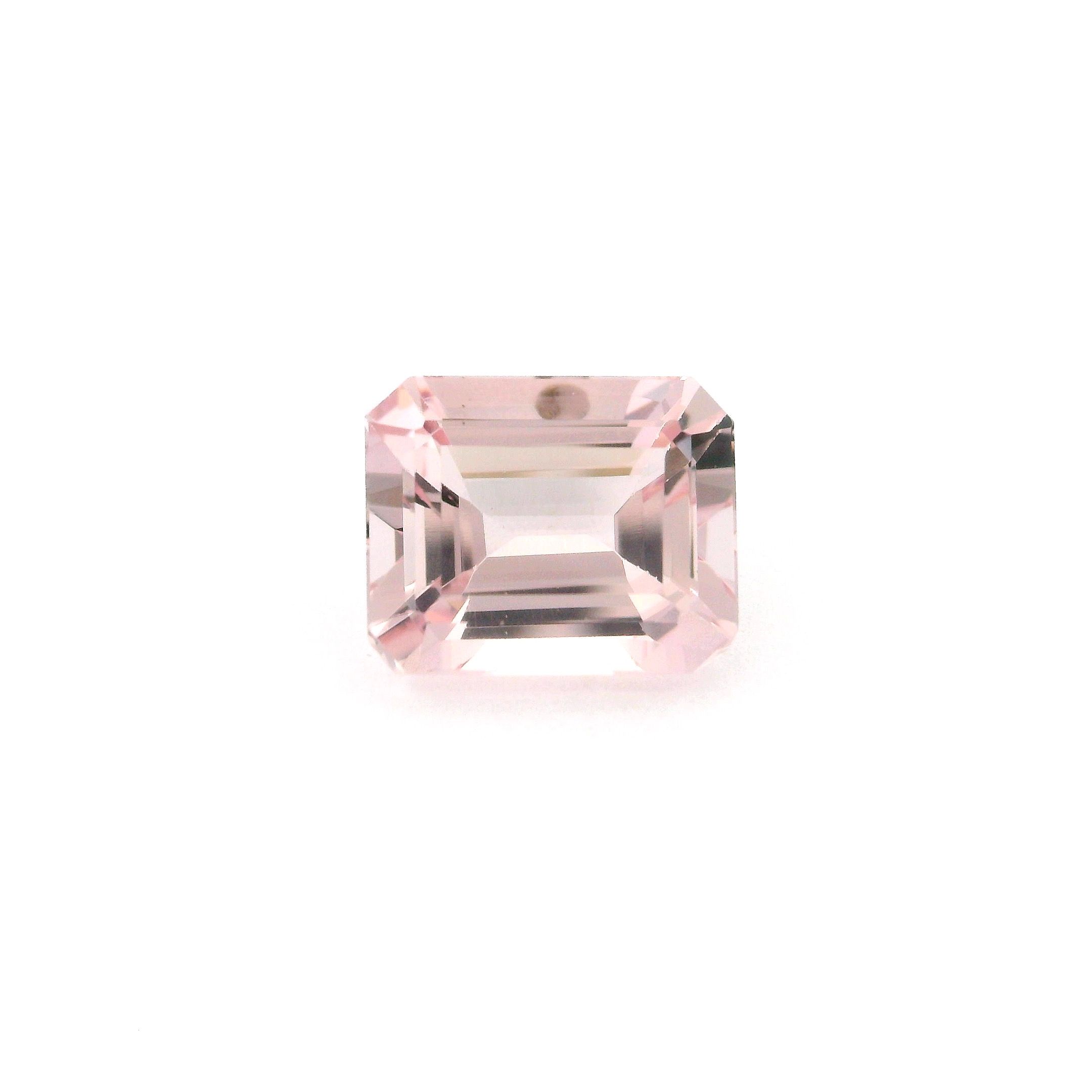 Morganit 3,08 ct, różowy, szlif ośmiokątny