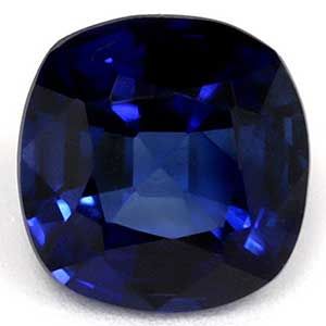 Szafir 1,07 ct, niebieski, szlif cushion