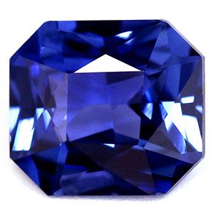 Szafir 3,32 ct, niebieski, szlif szmaragdowy