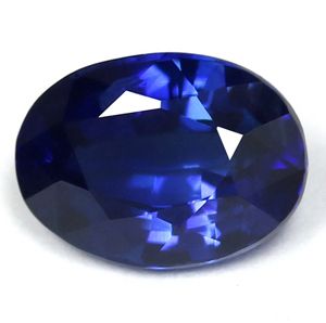 Szafir 1,06 ct, niebieski, szlif owalny