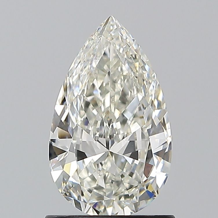 1-carat pear diamond with I color, null cut, and VS2 clarity.
