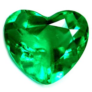 Szmaragd 1,06 ct, zielony, szlif serce
