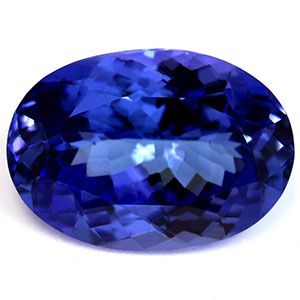 Tanzanit 4,00 ct, niebieski, szlif owalny