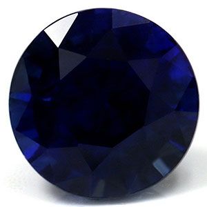 SAPPHIRE FACETED 1.45ct BLUE Deep Blue EC MADAGASCAR NONE