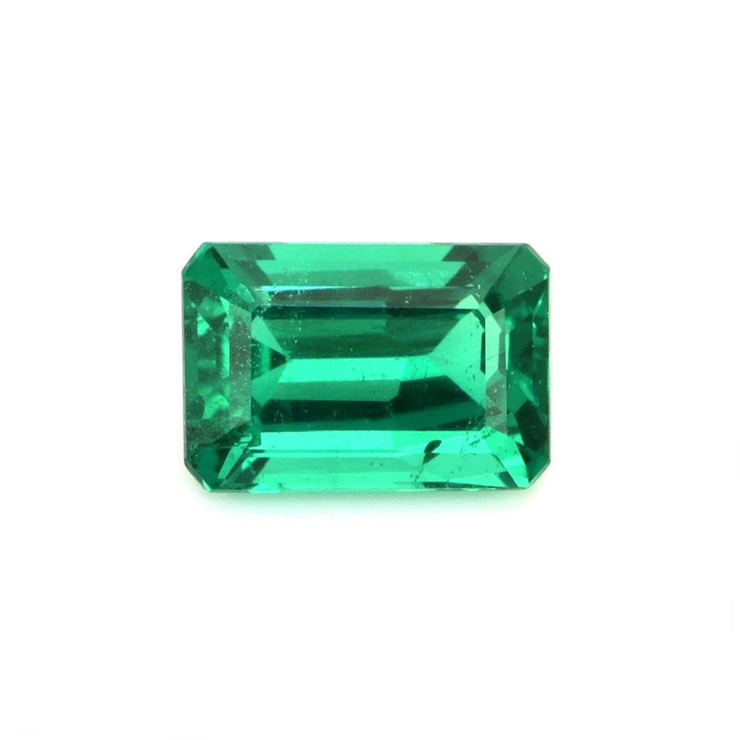 Szmaragd 1,20 ct, zielony, szlif szmaragdowy