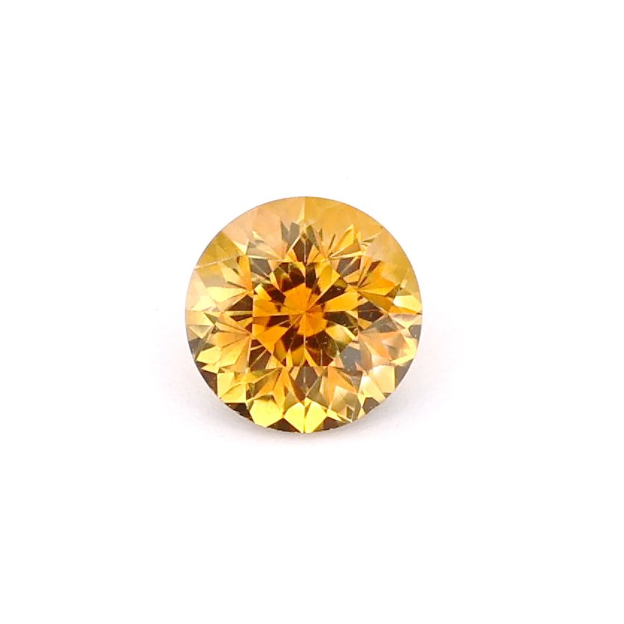SAPPHIRE FACETED 0.76ct ORANGE ORANGE EC UNITEDSTATES HEATED