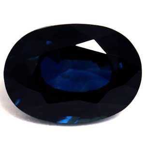 Szafir 1,20 ct, niebieski, szlif owalny