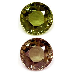 Aleksandryt 1,36 ct, zielony, szlif okrągły