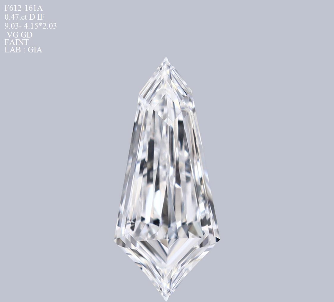 Prírodný diamant kite, IF,...