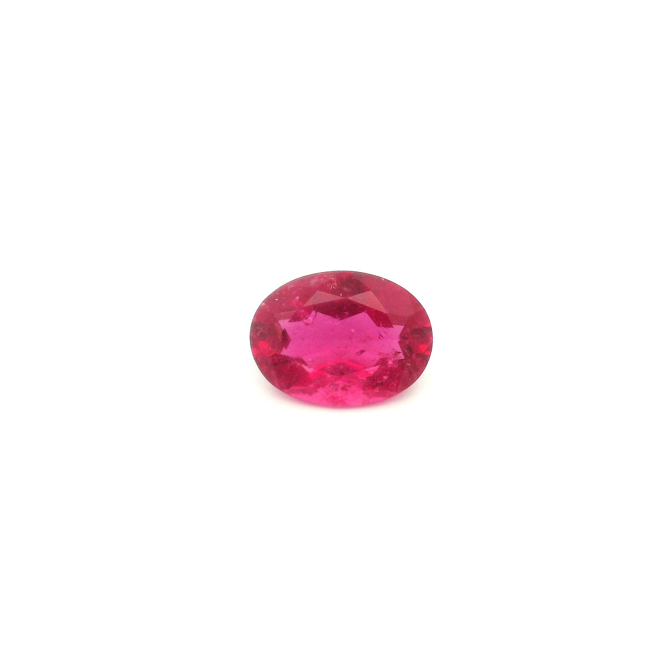 Turmalin 1,12 ct, różowy, szlif owalny