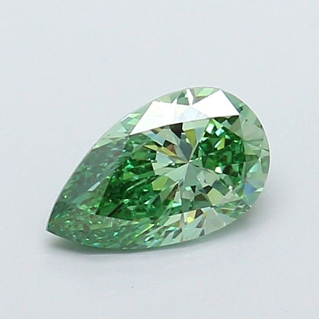 1.02 CT Fancy Vivid Green PEAR