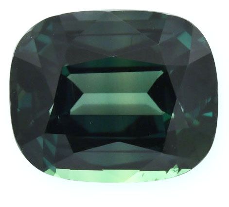 Szafir 18,09 ct, zielony, szlif cushion