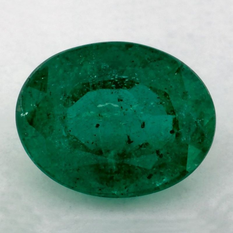Szmaragd 1,03 ct, zielony, szlif owalny