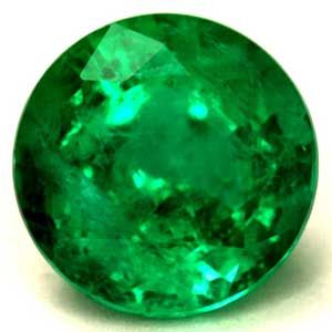 Szmaragd 1,25 ct, zielony, szlif okrągły