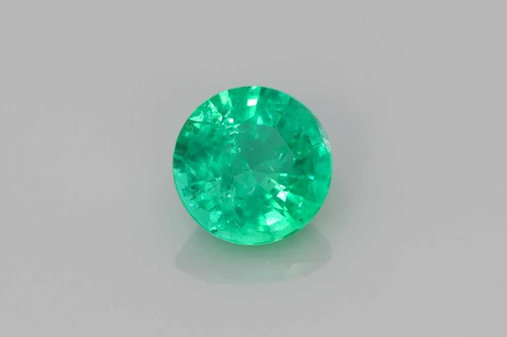 EMERALD Round 0.72ct GREEN SI FACETED