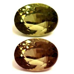 Aleksandryt 2,16 ct, zielony, szlif owalny