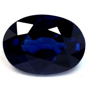 Szafir 1,09 ct, niebieski, szlif owalny