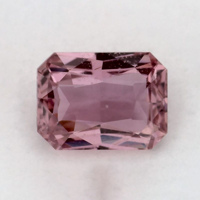 Szafir 1,07 ct, różowy, szlif radiant
