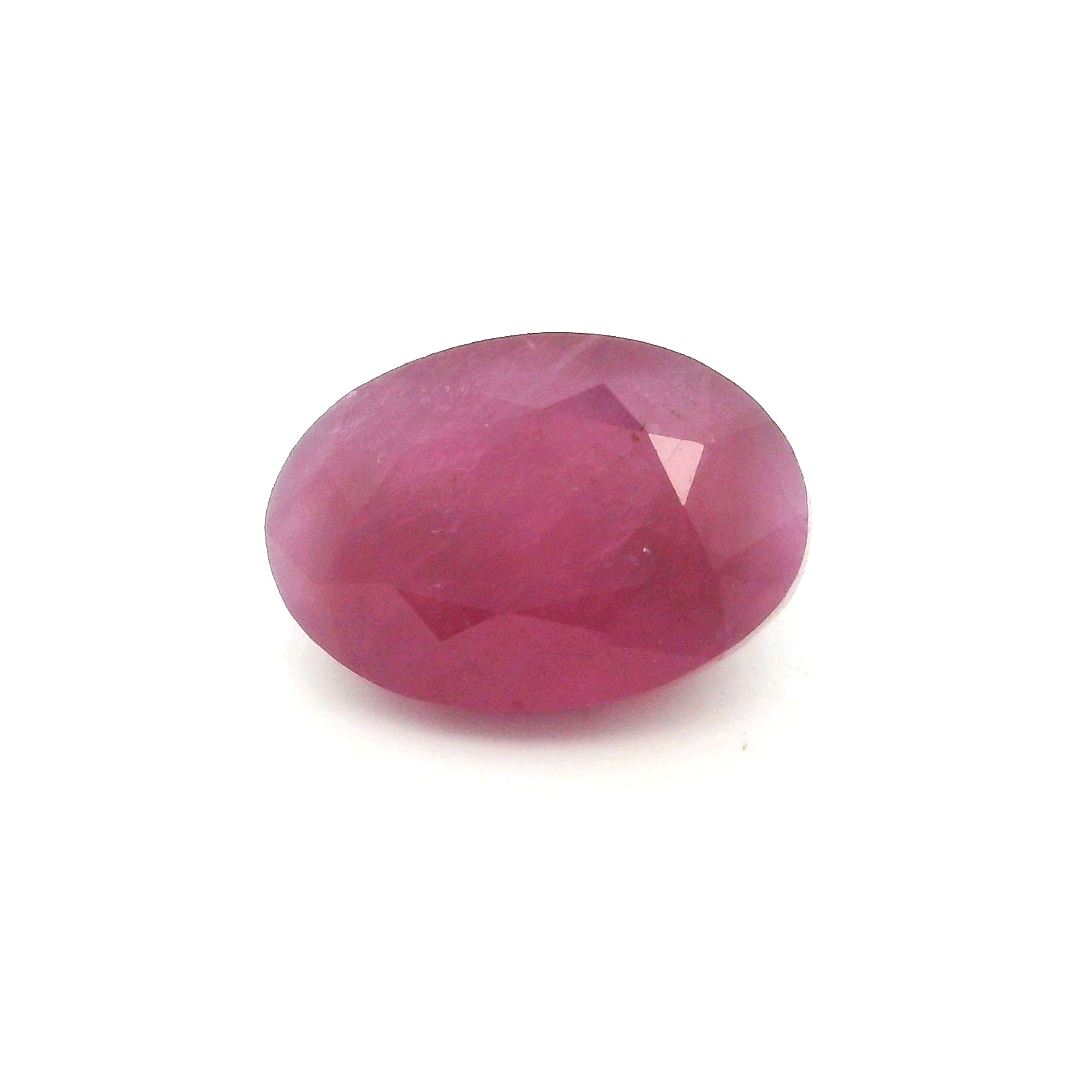 Rubin 2,87 ct, czerwony, szlif owalny