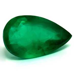 Szmaragd 1,04 ct, zielony, szlif gruszka