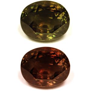 Aleksandryt 12,98 ct, zielony, szlif owalny