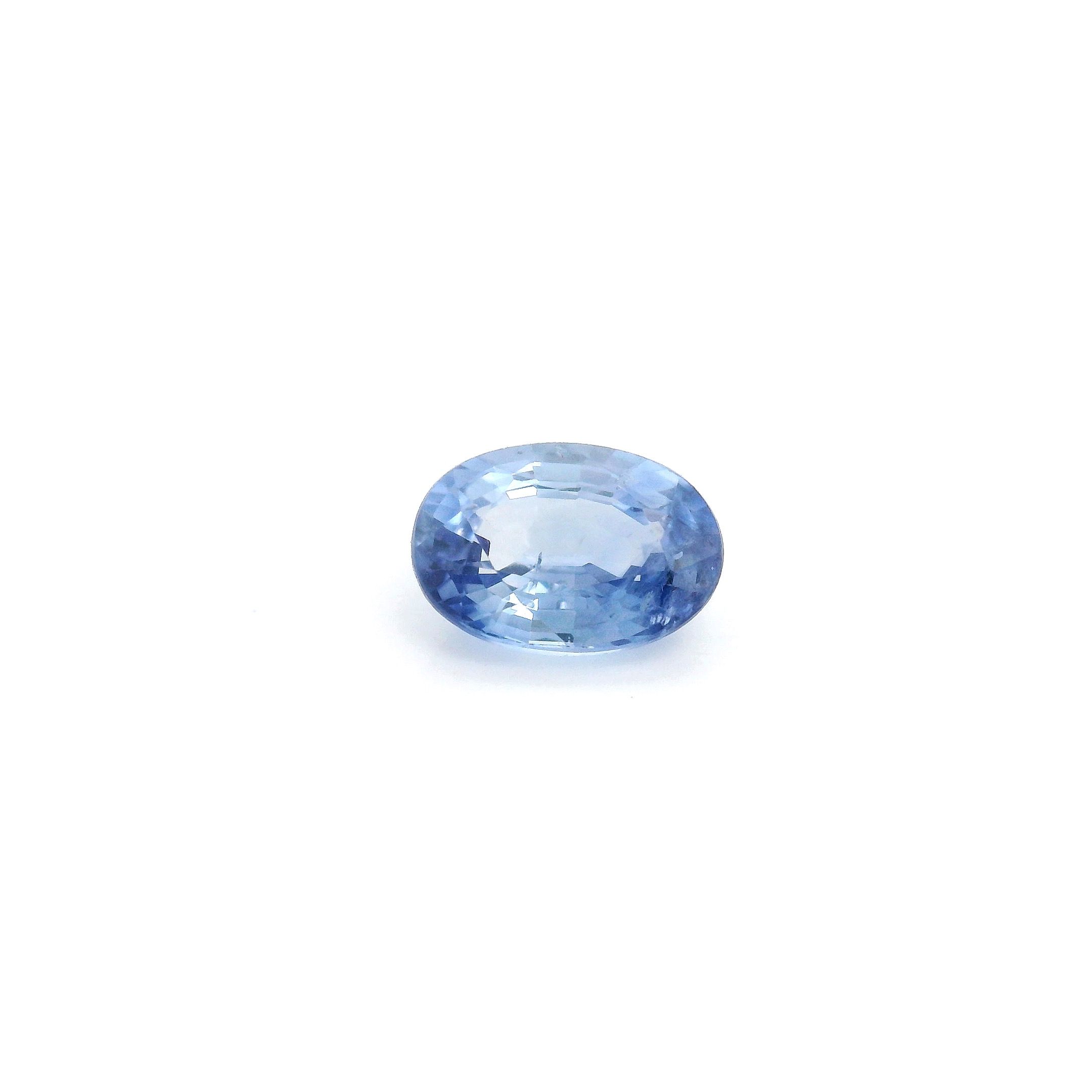 Szafir 1,07 ct, niebieski, szlif owalny