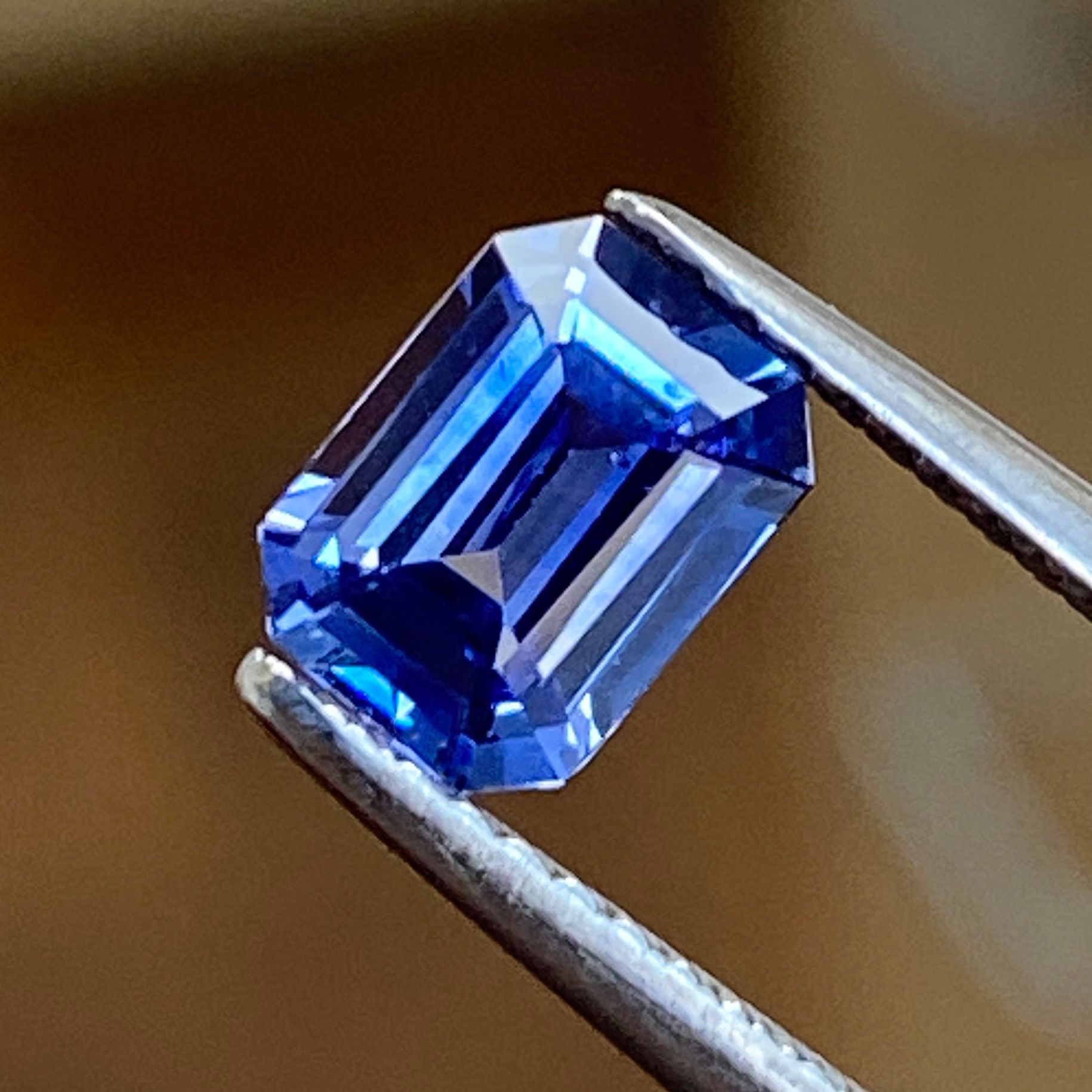 SAPPHIRE FACETED 1.12ct BLUE BLUE EC SRILANKA HEATED