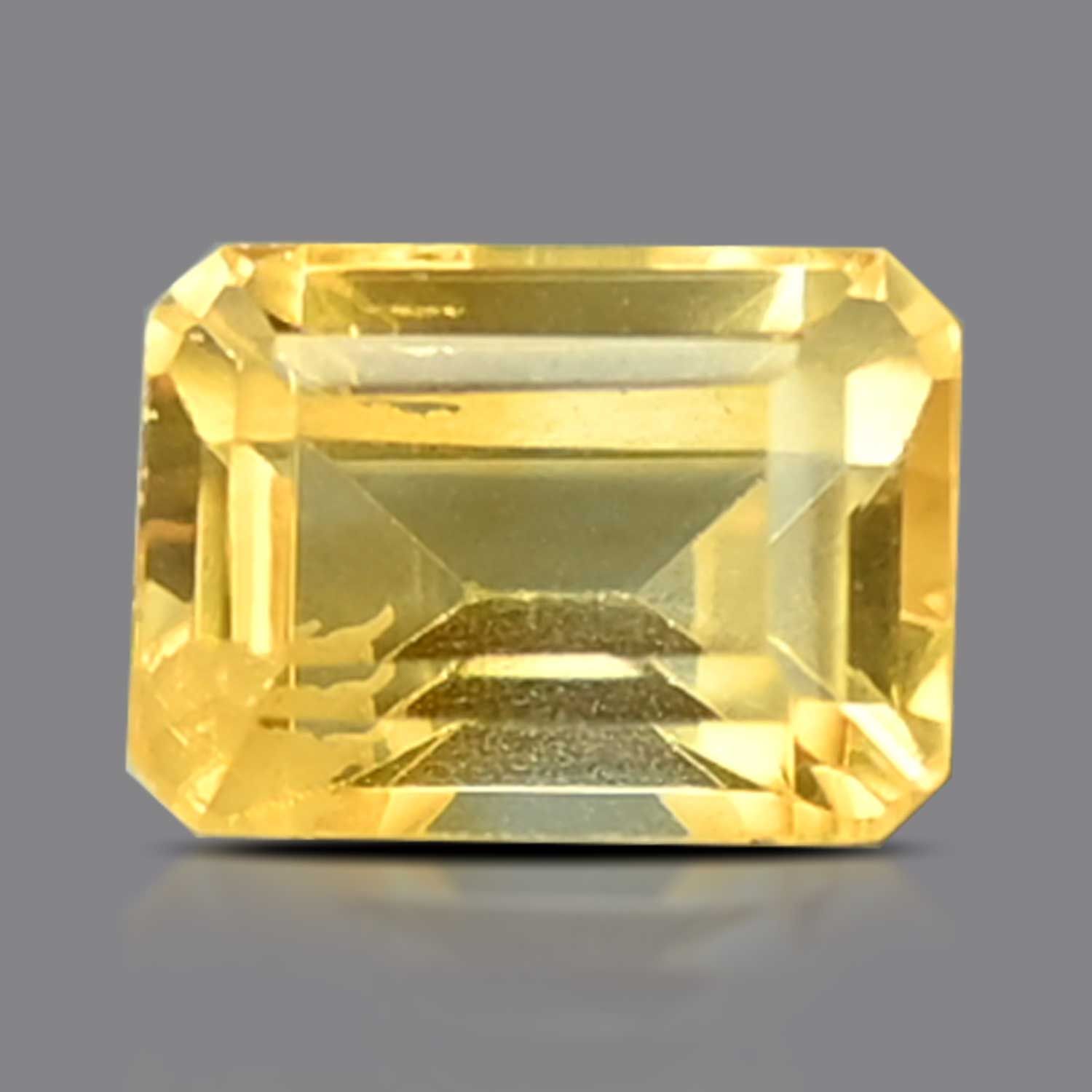 CITRINE FACETED 5.21ct YELLOW EC BRAZIL NONE