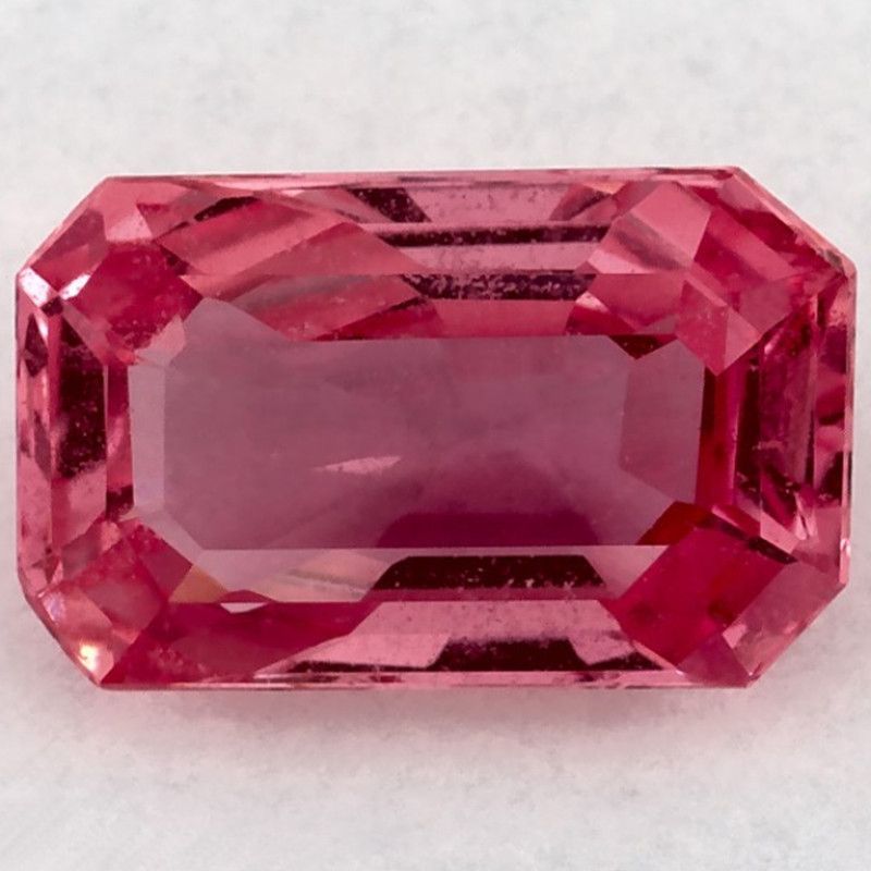 Szafir 1,34 ct, różowy, szlif ośmiokątny