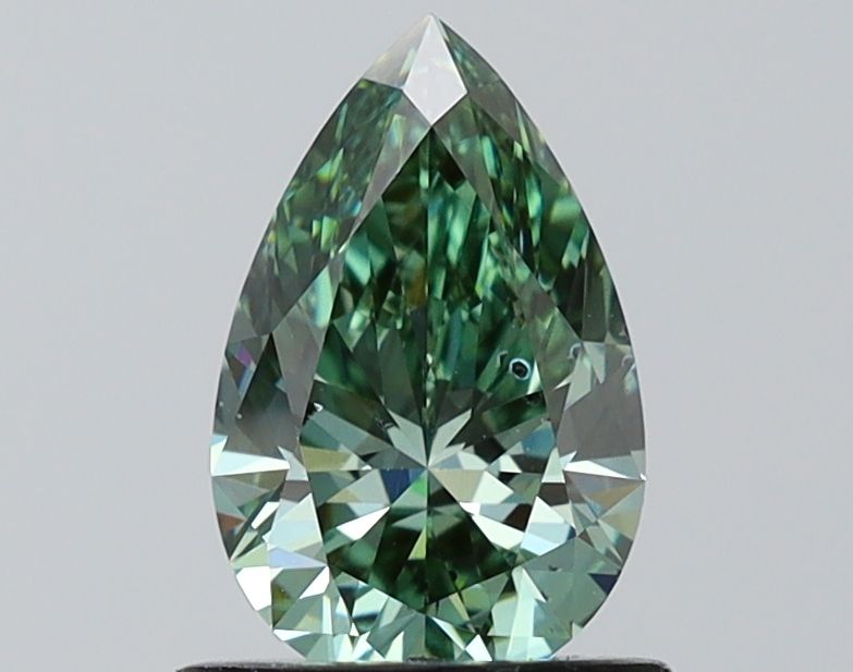 1.11 CT Fancy Vivid Green PEAR