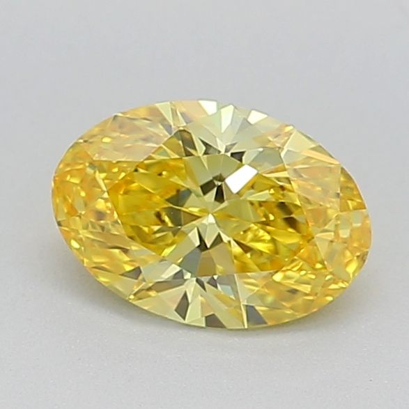 0.52 CT Fancy Vivid Yellow OVAL