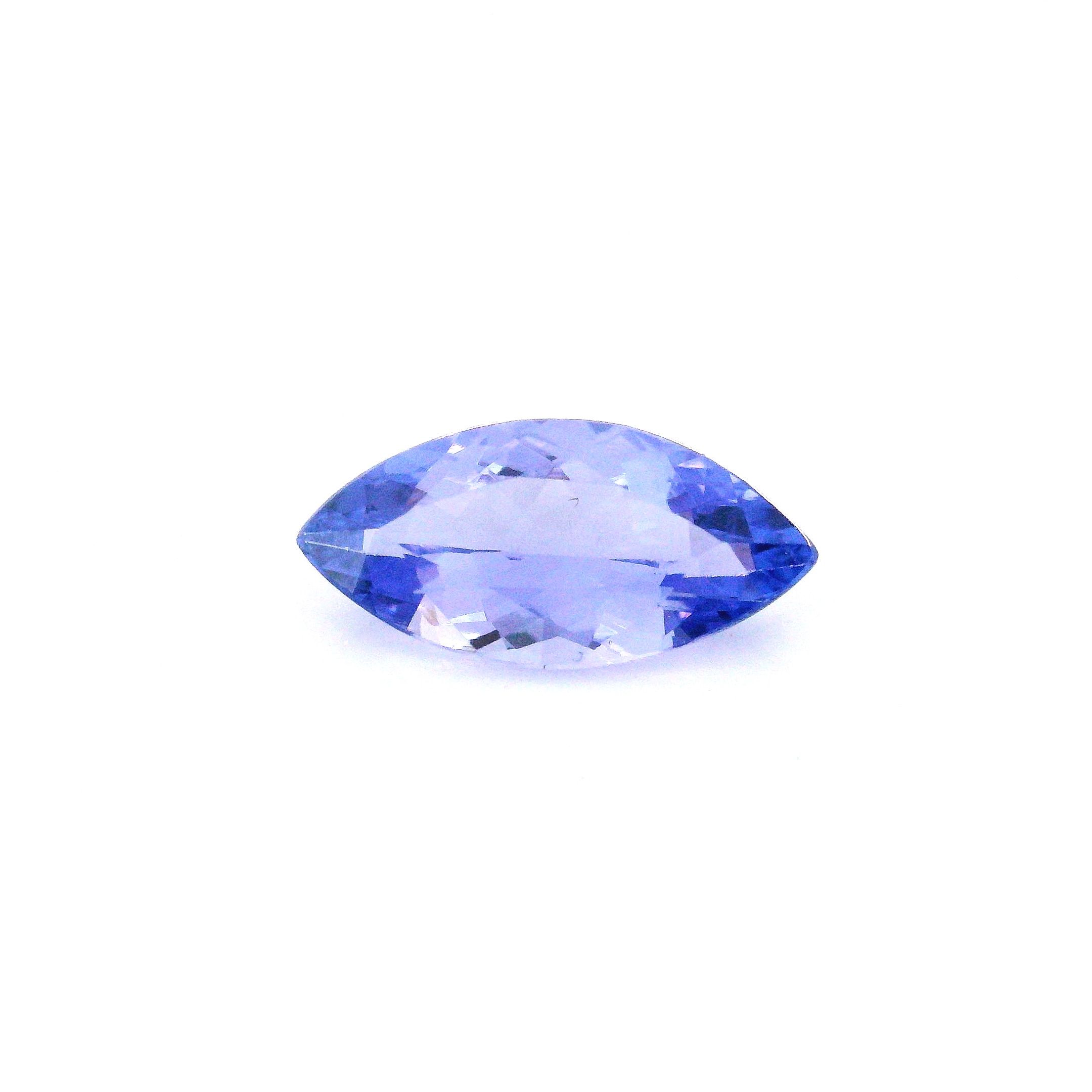 Tanzanit 1,71 ct, niebieski, szlif markiza