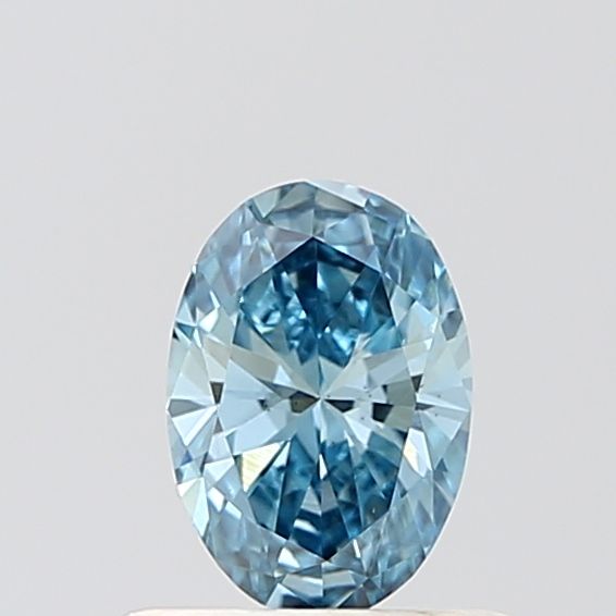 0.49 CT Fancy Vivid Blue OVAL