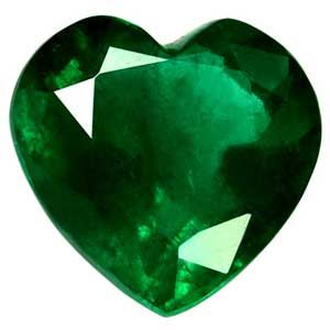 Szmaragd 1,90 ct, zielony, szlif serce