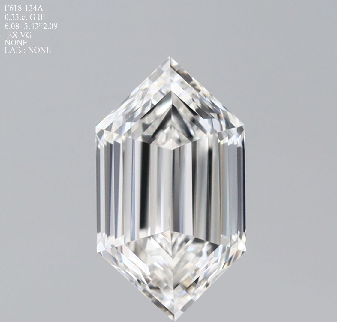 Prírodný diamant hexagonal,...