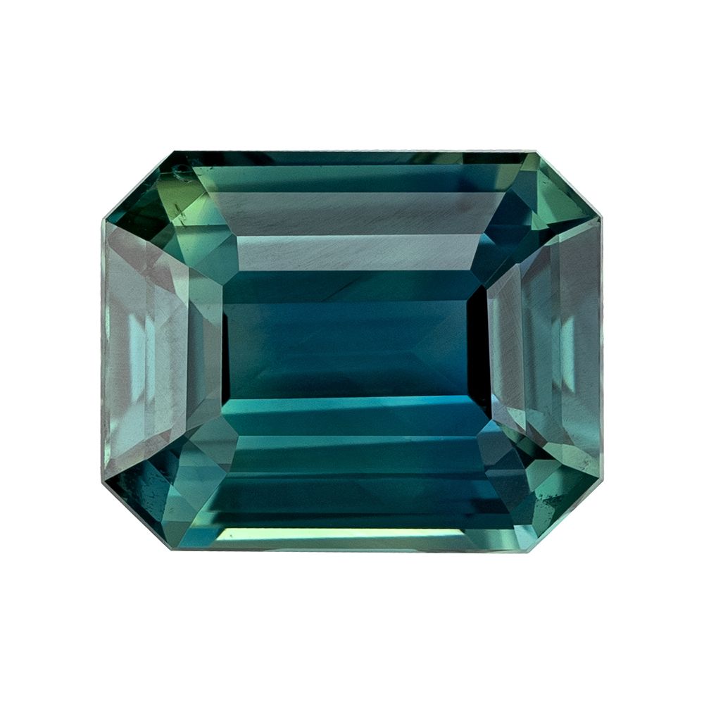 SAPPHIRE FACETED 3.01ct TEAL SI MADAGASCAR HEATED