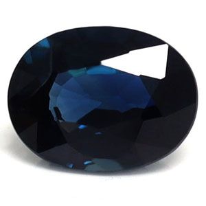 SAPPHIRE FACETED 1.7ct BLUE Intense Blue EC MADAGASCAR NONE