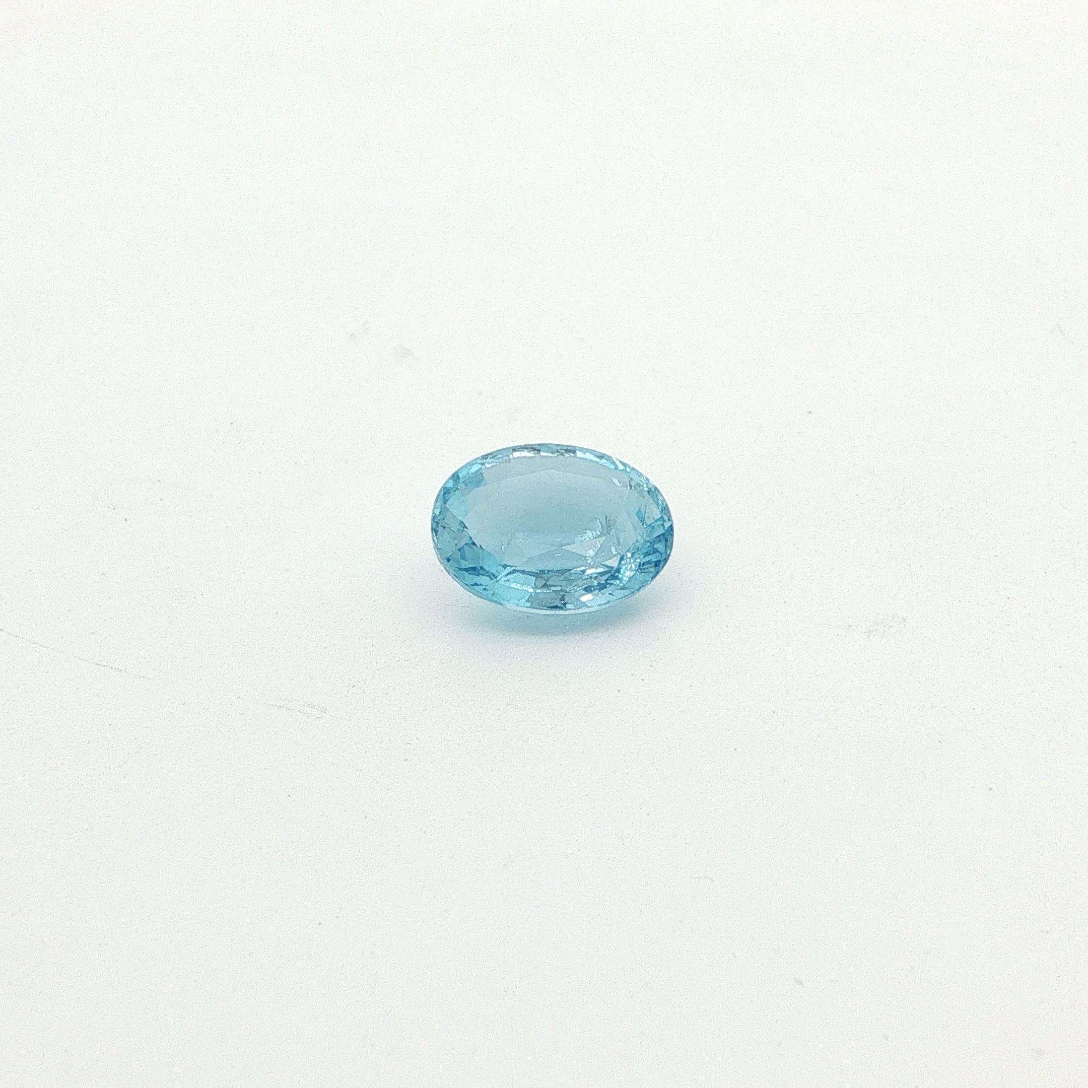 3.19 ct Oval aquamarine
