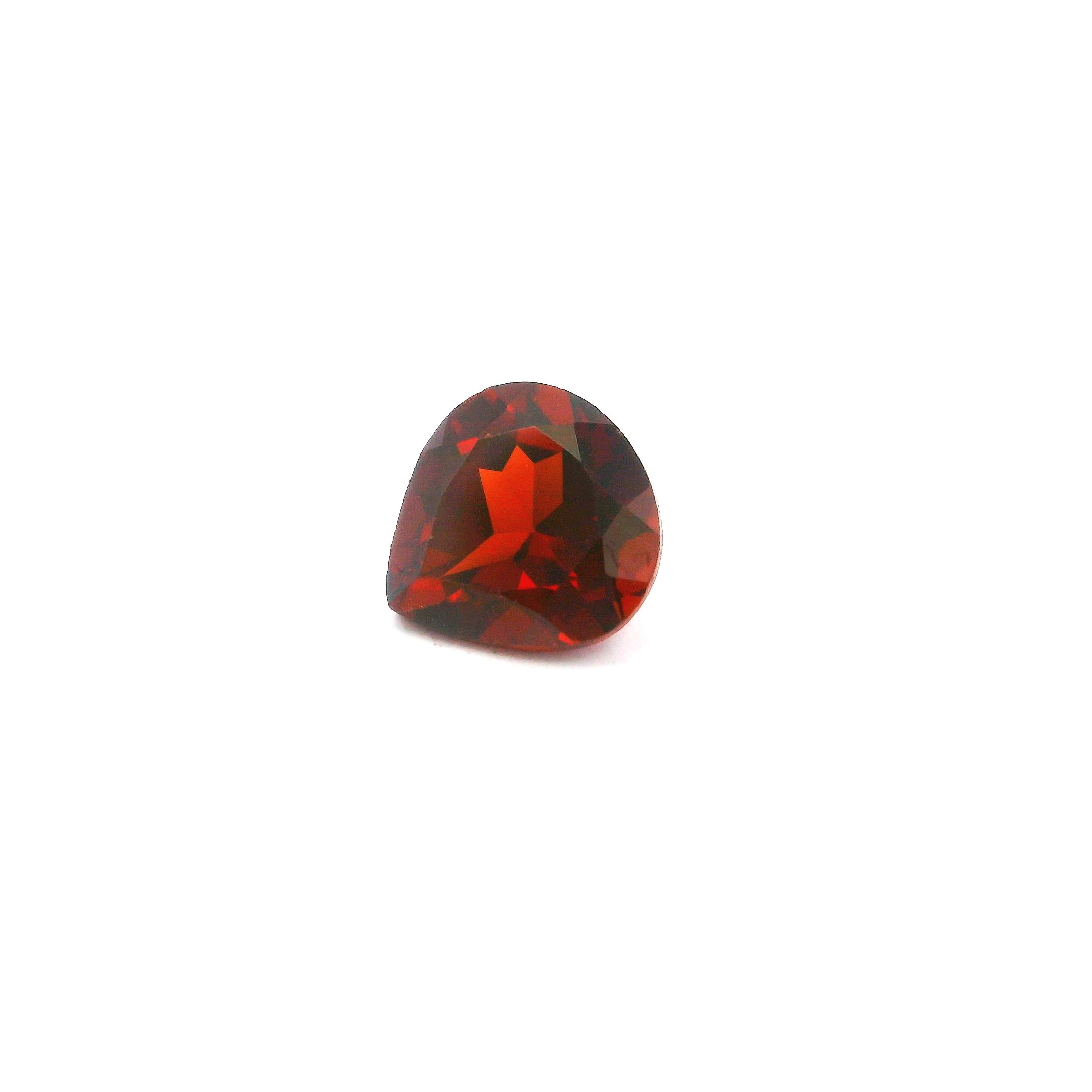 Granat 1,51 ct, czerwony, szlif gruszka