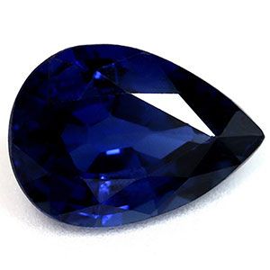 SAPPHIRE Pear 0.88ct BLUE EC FACETED