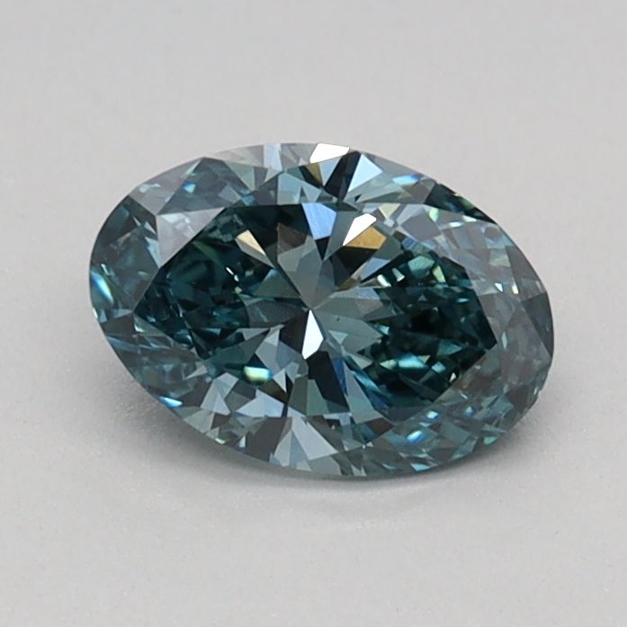 0.45 CT Fancy Vivid Green OVAL